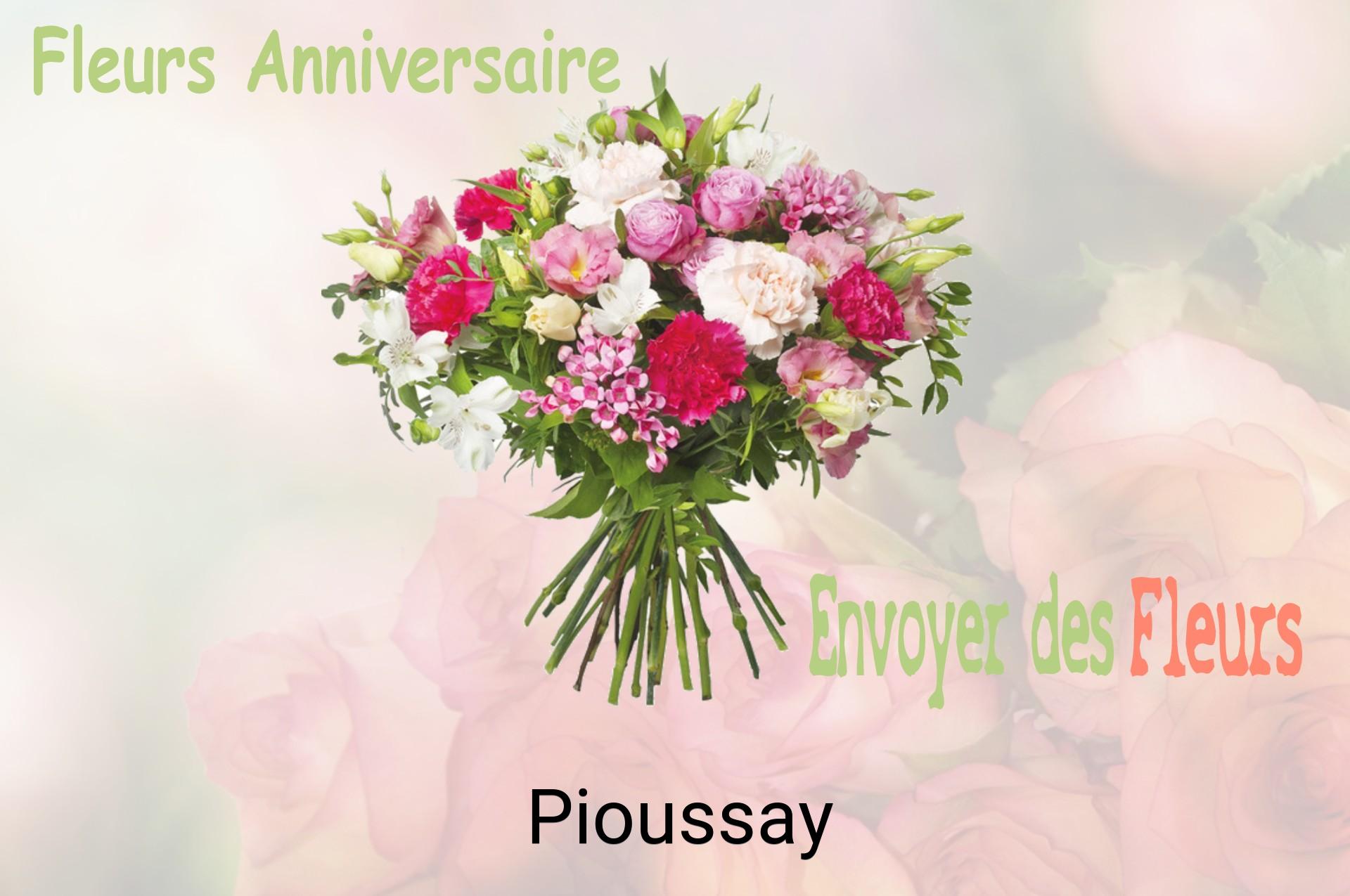 Bouquet de fleurs d’anniversaire livré à Pioussay